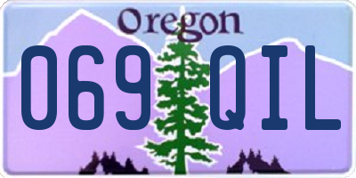 OR license plate 069QIL