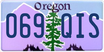 OR license plate 069QIS