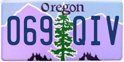 OR license plate 069QIV