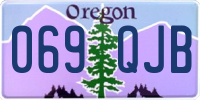 OR license plate 069QJB