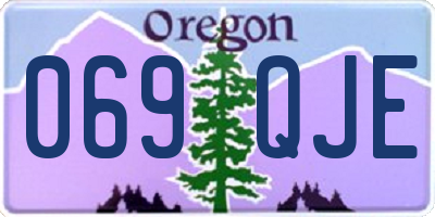 OR license plate 069QJE