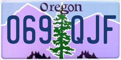 OR license plate 069QJF
