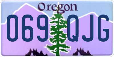OR license plate 069QJG