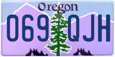 OR license plate 069QJH