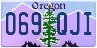 OR license plate 069QJI