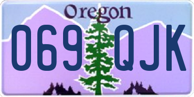 OR license plate 069QJK