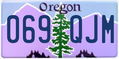 OR license plate 069QJM