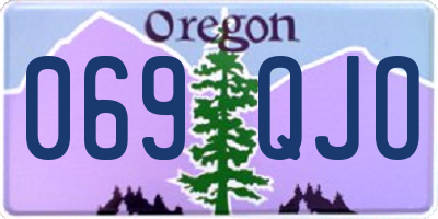 OR license plate 069QJO