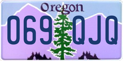 OR license plate 069QJQ