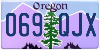 OR license plate 069QJX