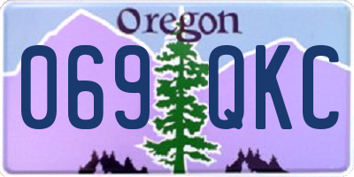 OR license plate 069QKC
