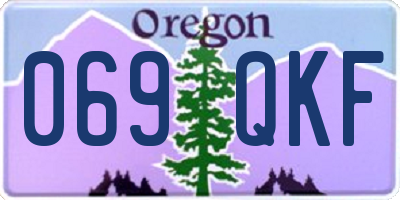 OR license plate 069QKF