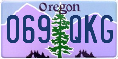 OR license plate 069QKG