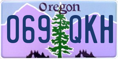 OR license plate 069QKH