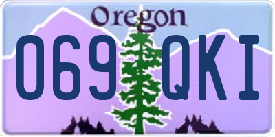 OR license plate 069QKI
