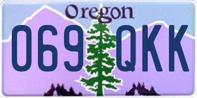 OR license plate 069QKK