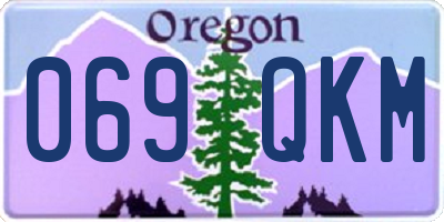 OR license plate 069QKM