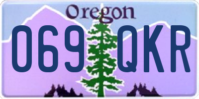 OR license plate 069QKR