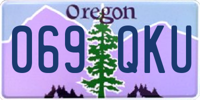 OR license plate 069QKU