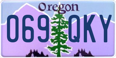 OR license plate 069QKY