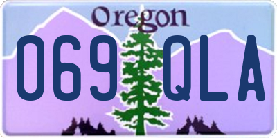 OR license plate 069QLA
