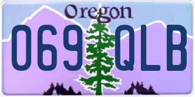 OR license plate 069QLB