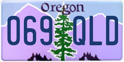 OR license plate 069QLD
