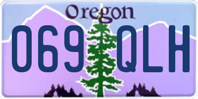 OR license plate 069QLH