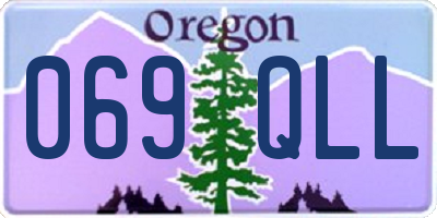 OR license plate 069QLL