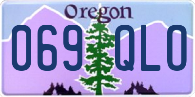 OR license plate 069QLO