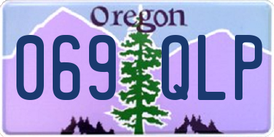 OR license plate 069QLP