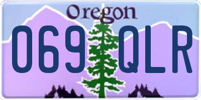 OR license plate 069QLR
