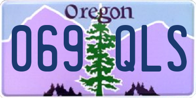 OR license plate 069QLS