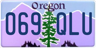 OR license plate 069QLU