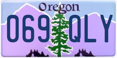 OR license plate 069QLY