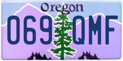 OR license plate 069QMF