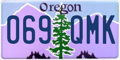 OR license plate 069QMK