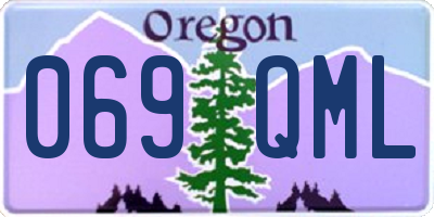 OR license plate 069QML
