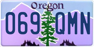 OR license plate 069QMN