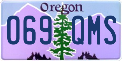 OR license plate 069QMS