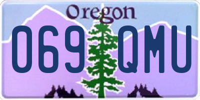OR license plate 069QMU