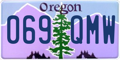OR license plate 069QMW