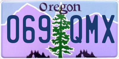 OR license plate 069QMX