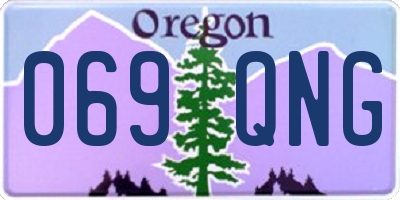 OR license plate 069QNG