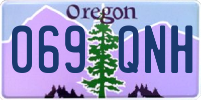 OR license plate 069QNH