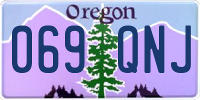 OR license plate 069QNJ
