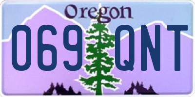 OR license plate 069QNT
