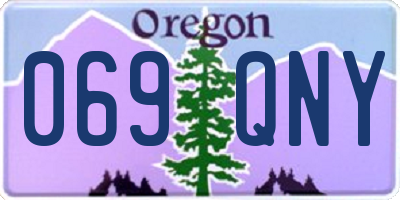 OR license plate 069QNY
