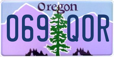 OR license plate 069QOR