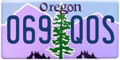 OR license plate 069QOS